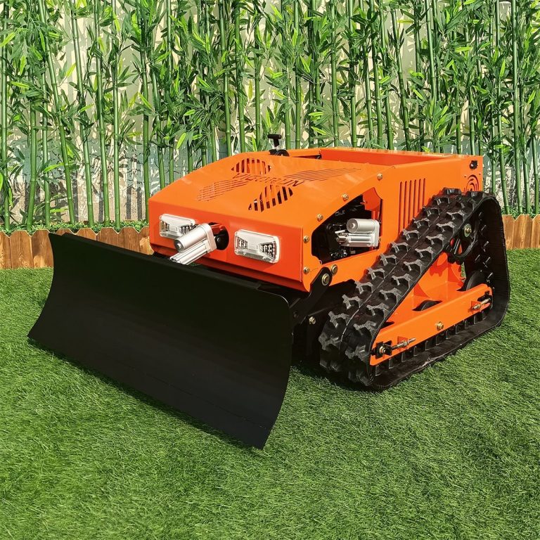 remote control crawler grass cutter machine for slope embankments