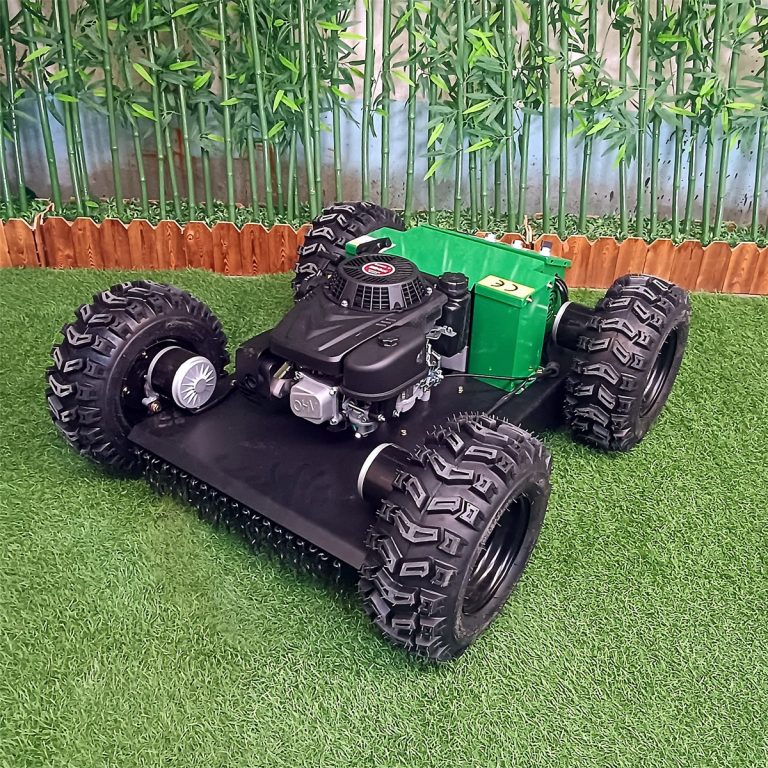 low price remotely controlled tracked grass trimmer